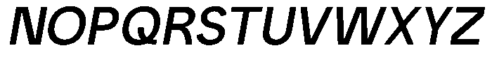 Iwagumi Sans Medium Italic Font UPPERCASE