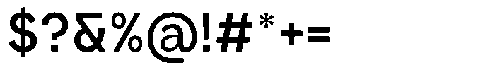 Iwagumi Sans Medium Font OTHER CHARS