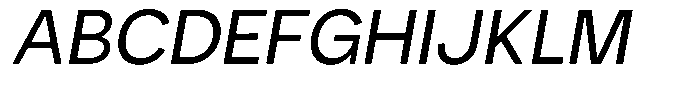 Iwagumi Sans Regular Italic Font UPPERCASE