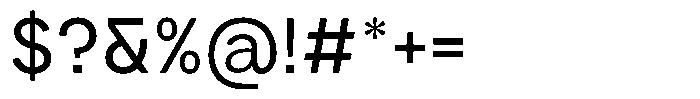 Iwagumi Sans Regular Font OTHER CHARS