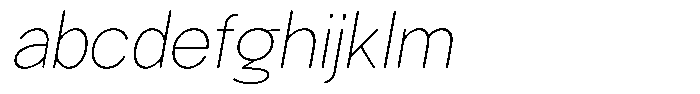 Iwagumi Sans Thin Italic FONT