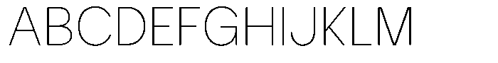 Iwagumi Sans Thin Font UPPERCASE