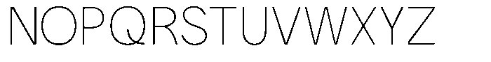 Iwagumi Sans Thin Font UPPERCASE