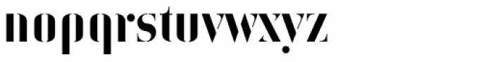 Iwan Stencil Pro Regular Font LOWERCASE