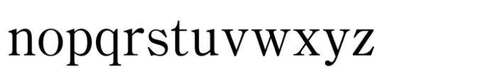Iwata Mincho Old Std Thin Font LOWERCASE
