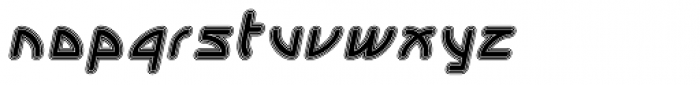 Ixtan Inline Italic Font LOWERCASE