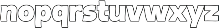 Iyadufx Outline otf (400) Font LOWERCASE