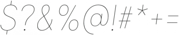 Izmir Narrow Hairline Italic otf (100) Font OTHER CHARS