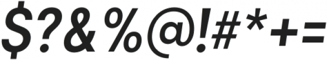 Izmir Narrow Semibold Italic otf (600) Font OTHER CHARS