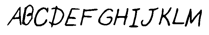 Izzeh Font UPPERCASE