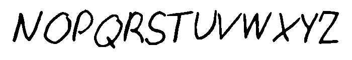 Izzeh Font UPPERCASE