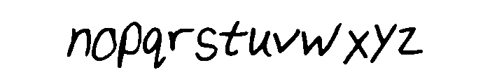 Izzeh Font LOWERCASE