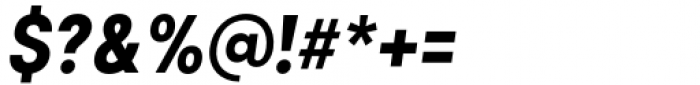 Izmir Narrow Extrabold Italic Font OTHER CHARS