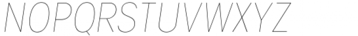 Izmir Narrow Hairline Italic Font UPPERCASE