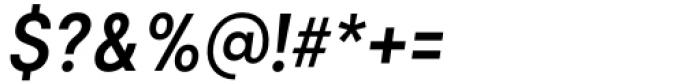 Izmir Narrow Semibold Italic Font OTHER CHARS