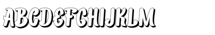 Izonery Shadow Font UPPERCASE