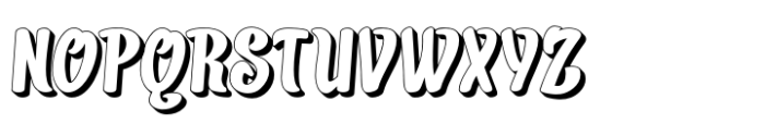 Izonery Shadow Font UPPERCASE