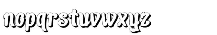 Izonery Shadow Font LOWERCASE