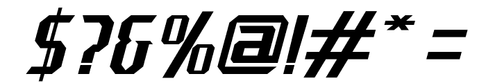 J-LOG Razor Edge Sans Normal Italic Font OTHER CHARS