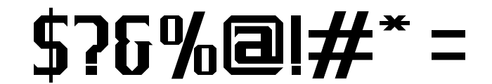 J-LOG Razor Edge Serif Normal Font OTHER CHARS