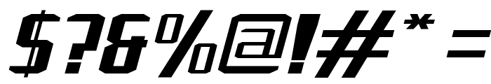 J-LOG Rebellion Sans Normal Italic Font OTHER CHARS
