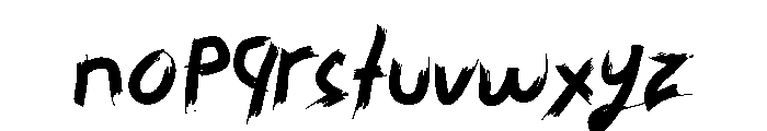 JANCHOK Font LOWERCASE
