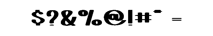 Jackflash Font OTHER CHARS