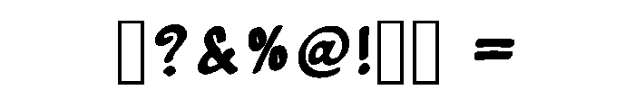 Jacks Mom Regular Font OTHER CHARS