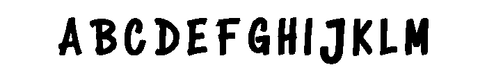 Jacks Mom Regular Font UPPERCASE