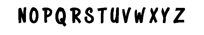 Jacks Mom Regular Font LOWERCASE