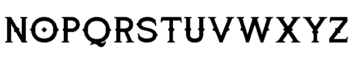 Jagged Spur Regular Font UPPERCASE