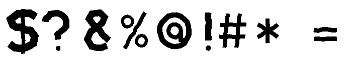 Jaggora Regular Font OTHER CHARS