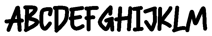 Jailang Font UPPERCASE