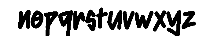 Jailang Font LOWERCASE