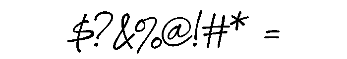 Jakieshen Font OTHER CHARS