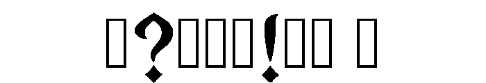 Jalal Regular Font OTHER CHARS