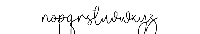 Jalita Font LOWERCASE