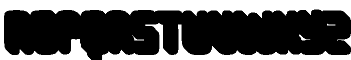 Jalsora Extrude Regular Font LOWERCASE
