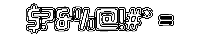 Jalsora Outline 2 Regular Font OTHER CHARS