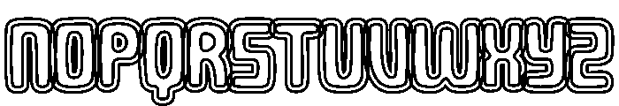 Jalsora Outline 2 Regular Font LOWERCASE