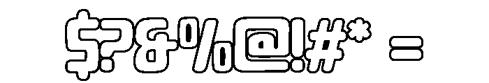 Jalsora Outline Regular Font OTHER CHARS