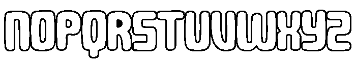 Jalsora Outline Regular Font UPPERCASE