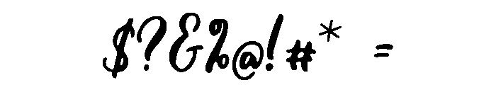 Jambalaya Font OTHER CHARS