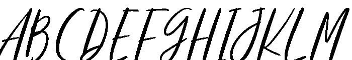 James Delight Font UPPERCASE