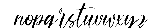 James Delight Font LOWERCASE