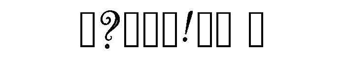 James Regular Font OTHER CHARS