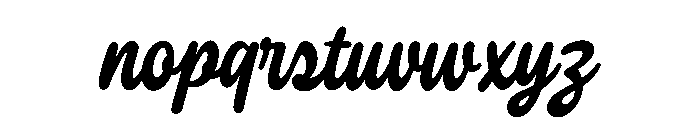 Jamoa Script Font LOWERCASE