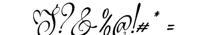 Jamytta Italic Font OTHER CHARS