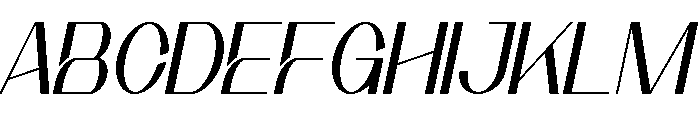 Janggal Italic Font UPPERCASE