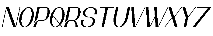 Janggal Italic Font UPPERCASE